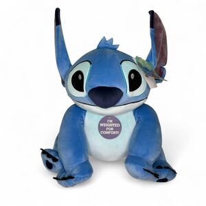 Disney Large Weighted Stitch Plush Stuffed Animal - NWT!